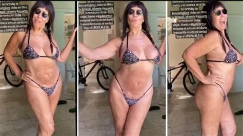moria casán volvió a mostrar su cuerpo en bikini youtube