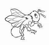 Coloring Bee Pages Printable Kids sketch template