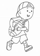 Coloring Caillou Pages Printable sketch template