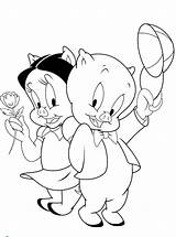 Looney Tunes Porky Pig Colorear Pew Gaguinho Namorada Desenho Clipartmag Dibujosparacolorear Tudodesenhos sketch template