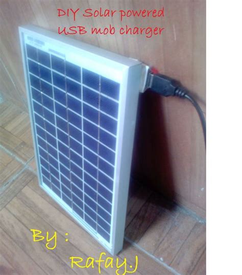 diy solar powered usb mobile charger diy solar solar energy diy
