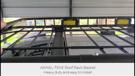 hand review  akhal teke roof rack basket youtube