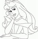 Coloring Princess Kids Aurora Disney Pages Face Related sketch template
