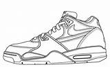 Nike Sneakers Coloring Shoes Drawing Getdrawings sketch template
