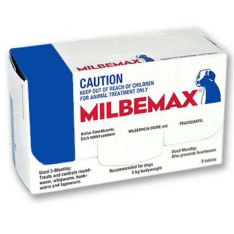 milbemax dog  kg lb dogs puppies
