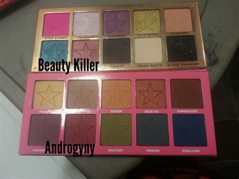 Beauty Killer Palette And Androgyny Palette By J C Side By