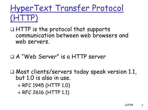hypertext transfer protocol http powerpoint    id