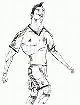 Ronaldo Cristiano Coloring Pages Soccer Messi Jersey Drawing Clipart Printable Vs Color Cliparts Getcolorings Getdrawings Christiano Logo Popular Coloringhome Players sketch template