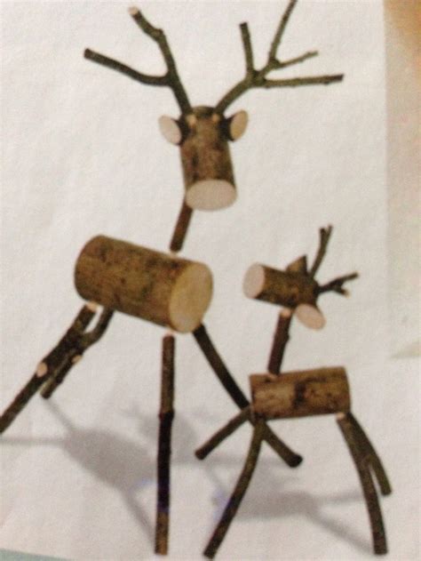 log reindeer wooden reindeer reindeer craft wood reindeer