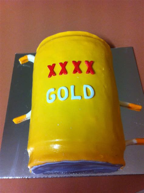 Xxxx Gold Can Cake Cake In A Can Cupcake Cakes Gold