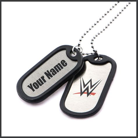 wwe finn balor dog tag necklace picture