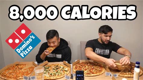 eating  xl dominos pizza challenge mukbang youtube