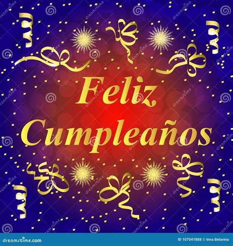 happy birthday  spanish greeting card brightly colorful