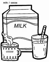 Coloring Pages Milk sketch template