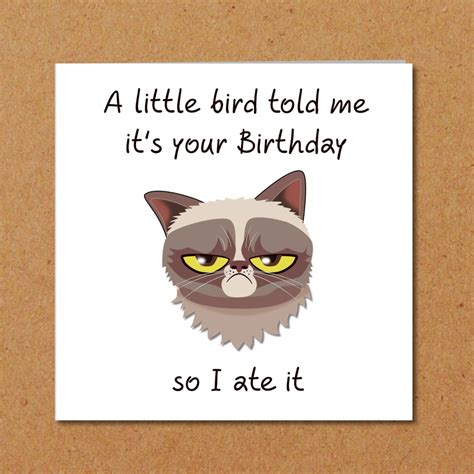 printable cat birthday cards printable templates
