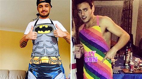 liam payne gives tom daley a run for his money with his christmas apron