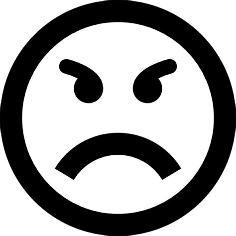 angry circular emoticon face icons free download