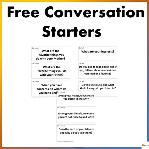conversation starters  teachers  counselors   teachers