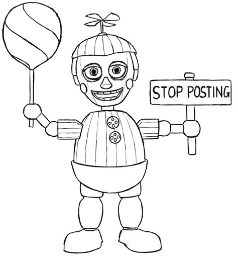 freddy free coloring pages