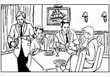 Restaurant Coloring Pages sketch template