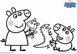 Peppa Pig Coloring Pages Drawing Colouring Printable Print Color Kids Bubakids Színez Colour Printables Family Cartoon Online Malac Peppapig Regards sketch template