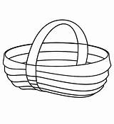 Basket Outline Clipart Cliparts Bushel Original Clip sketch template