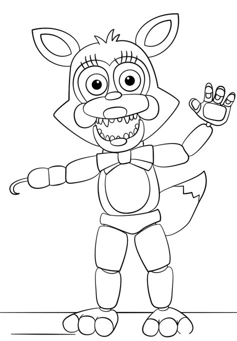 night  freddy coloring pages