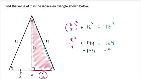 isosceles triangle side lengths