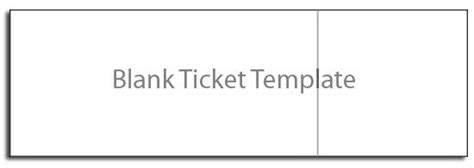 blank ticket templatefree ticket template ticket template raffle