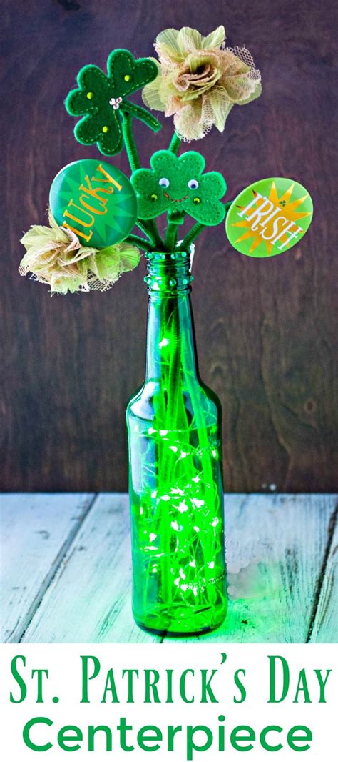 easy st patricks day centerpiece centerpiece led
