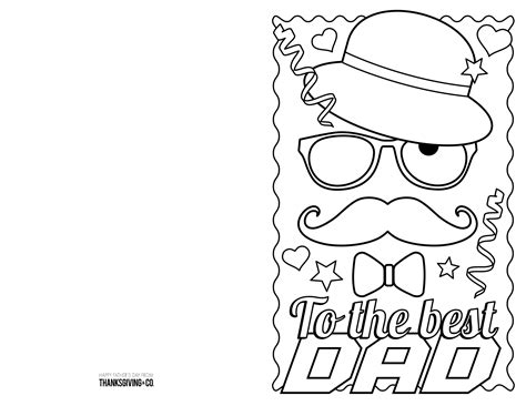 fathers day printable cards  color printable templates