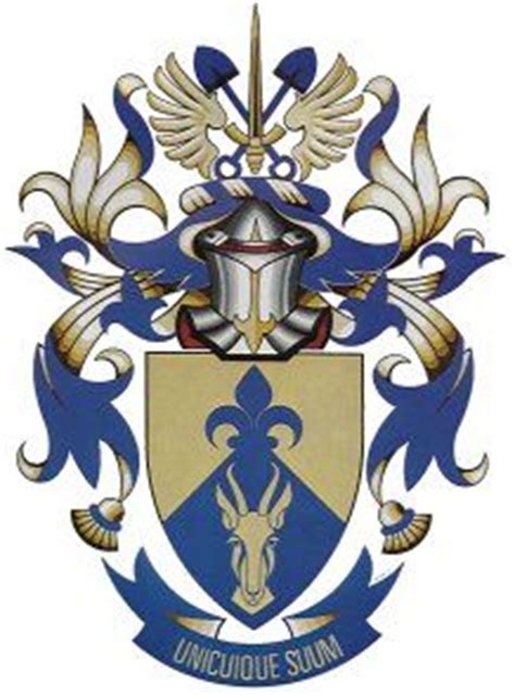 south african truter family crest registered   south african bureau  heraldry