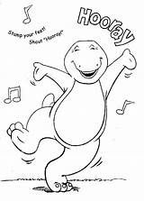 Coloring Pages Barney Kids Printables Printable sketch template