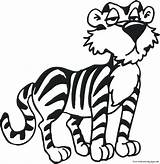 Tiger Coloring Pages Cartoon Template Cute Clipart Printable Kids Color Print Freedom Story Stories Printables Templates Shape Jungle Respect Children sketch template