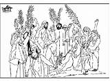 Sunday Occasions Holidays Ramos Rameaux Gesù Gerusalemme Entra Dimanche Recopilando Compartiendo sketch template