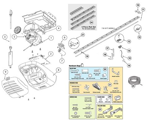 genie garage door opener parts diagram tutorial pics