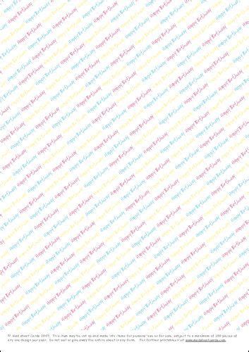 downloadable  printable happy birthday backing paper  multi colour