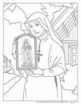Mercy Faustina Saint Sheets Kolorowanki Kowalska Chaplet Bible Katolicka Szkoła Artykuł sketch template