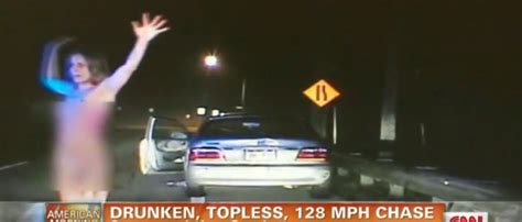 topless cleveland woman arrested after 128 mph chase video