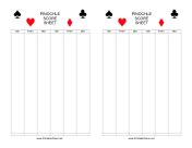 lots   printable game score sheets  card game