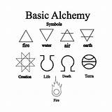Alchemy Symbols Basic Deviantart sketch template