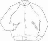 Jacket Varsity Drawing Letterman Getdrawings Jackets sketch template