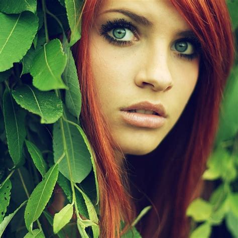 I Love This Red Red Hair Green Eyes Green Eyes Green Hair
