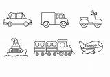 Transportmittel Fahrzeuge Malvorlage Malvorlagen Malen sketch template