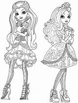 Coloring Ever After High Pages Apple Raven Queen Print Dolls Printable Sheet Girls Color Getdrawings Search Prints Getcolorings Coloringtop sketch template
