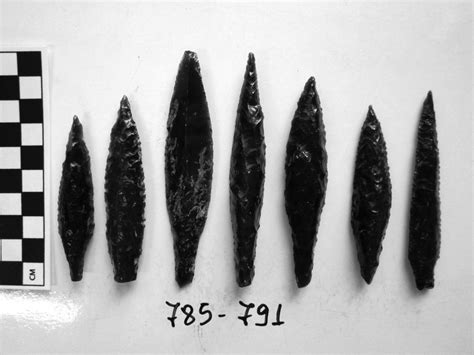 examples  projectile points   atalhyk assemblage  scientific diagram