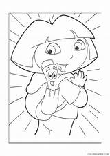 Coloring4free Explorer Dora Printable Pages Coloring sketch template