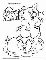 Mud Coloring Pigs Animals Scholastic Pages Amazing Printable Getdrawings Drawing Teachables sketch template