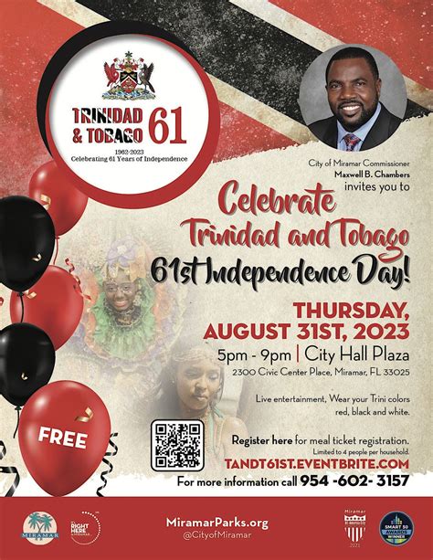 Trinidad And Tobago 61st Independence Celebration Miramar City Hall