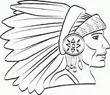 Native Coloring Pages American Chief Indian Printable Kids Bestcoloringpagesforkids Choose Board Template sketch template